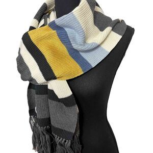 Fordays Sustainable Recycled Variegated Scarf in Blue Multi